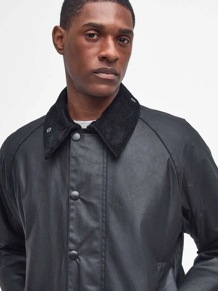 BARBOUR Beaufort Wax Jacket - Mens - Black