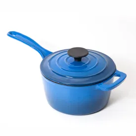 Blue Nardelli Enameled Cast Iron Saucepan - 2 Quart