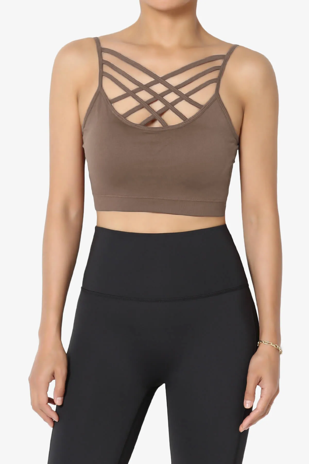 Cally Padded Crisscross Bralette PLUS