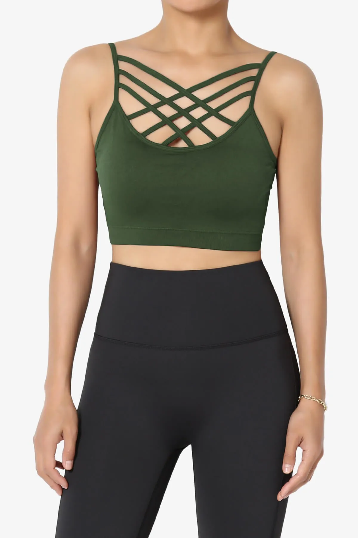 Cally Padded Crisscross Bralette PLUS