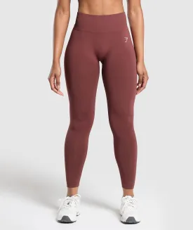 Gymshark Everyday Seamless Leggings - Burgundy Brown