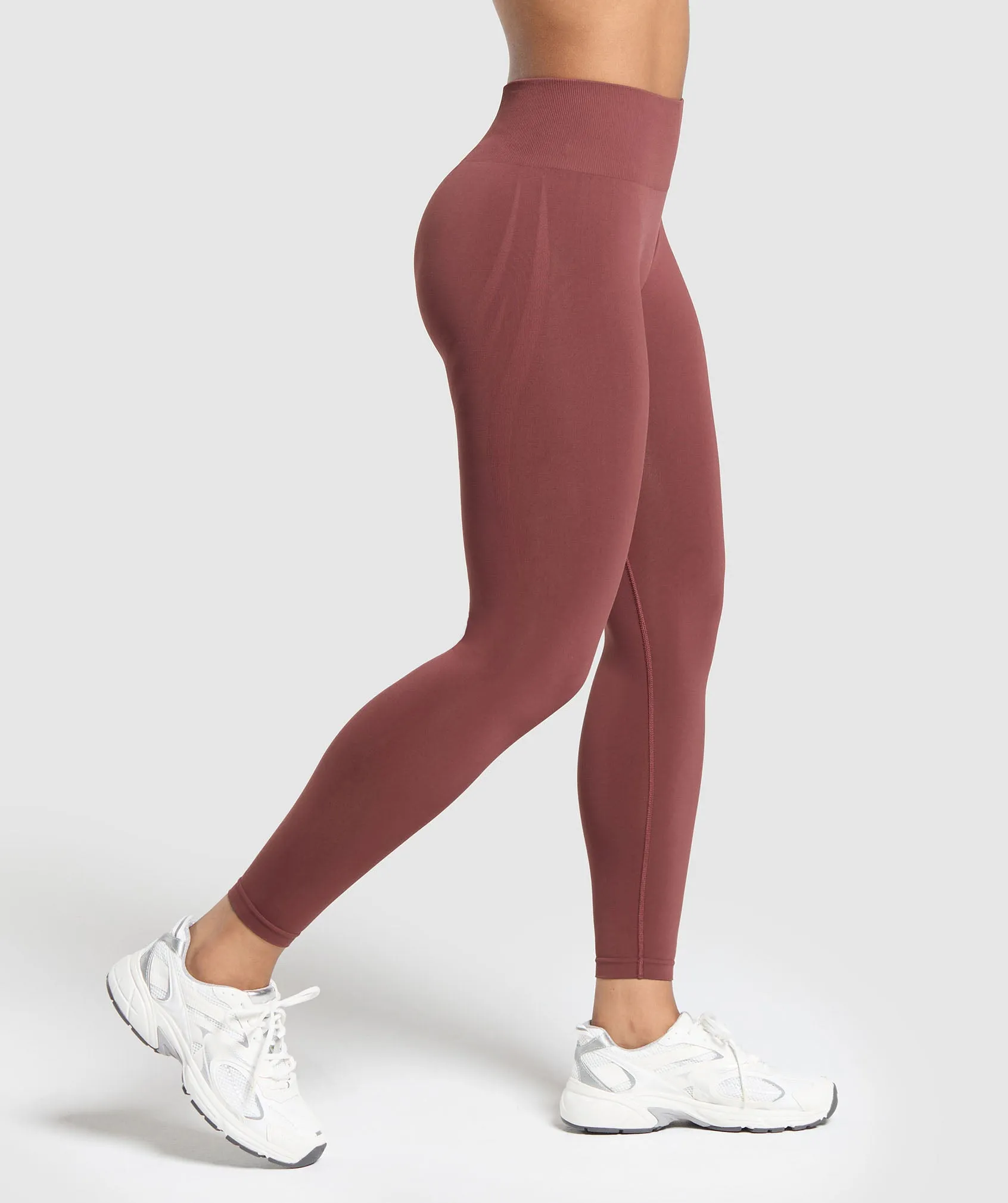 Gymshark Everyday Seamless Leggings - Burgundy Brown