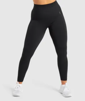 Gymshark Flex High Waisted Leggings - Black/Charcoal