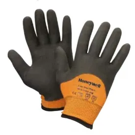 Honeywell North NFD11HD/7S Cold Grip Plus 5 Gloves, Black/Orange, Small, 1 Dozen