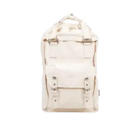 Macaroon Drawstring Organic Cotton Series Beige Backpack