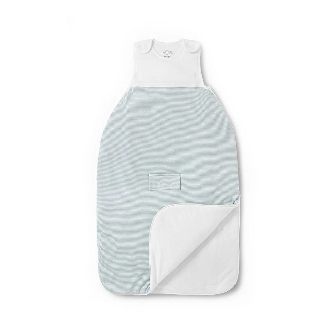 MORI Clever Winter Sleeping Bag - 2.5 Tog - Blue Stripe