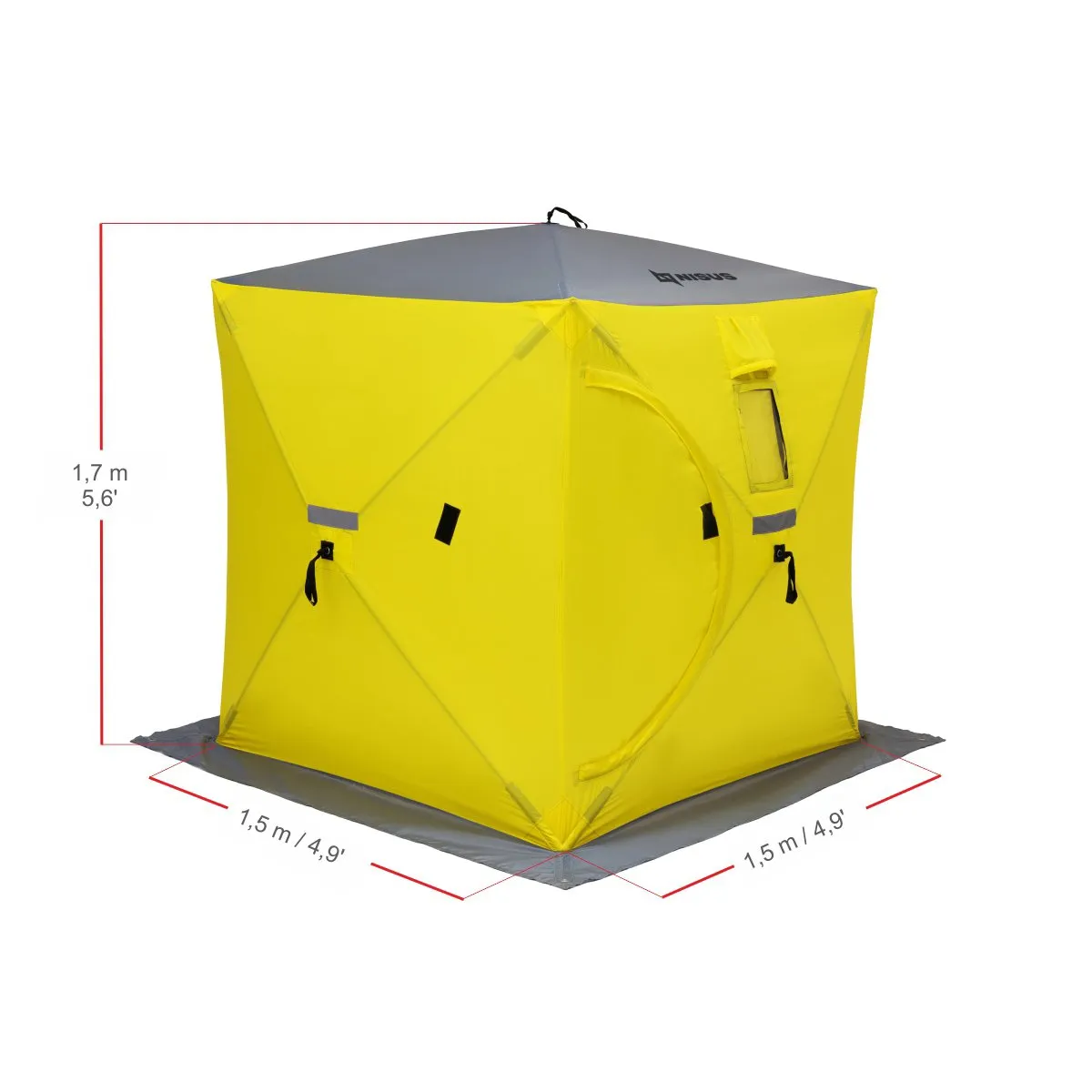 NISUS 2-Person Cube Series Pop-up Ice Fishing Shelter