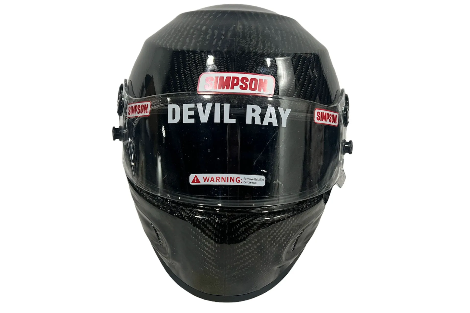 SIMPSON CARBON FIBER DEVIL RAY HELMET XL