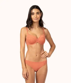 The Lace No-Wire Push-Up: Terracotta