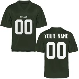 Tulane Green Wave Style Customizable Football Jersey