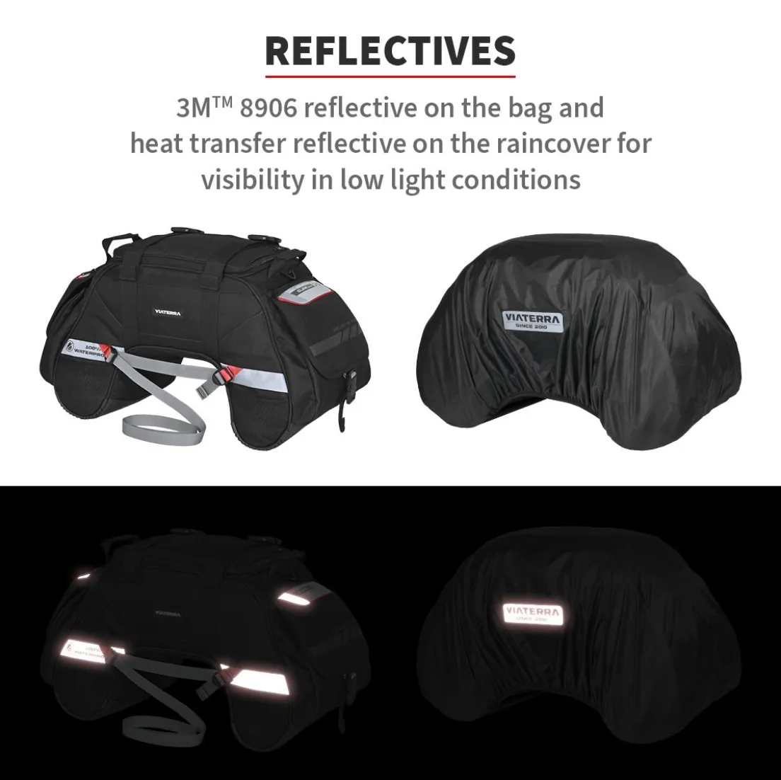 ViaTerra Claw Mini (48L) 100% Waterproof Saddle Bag (VT-CLWM-BK)