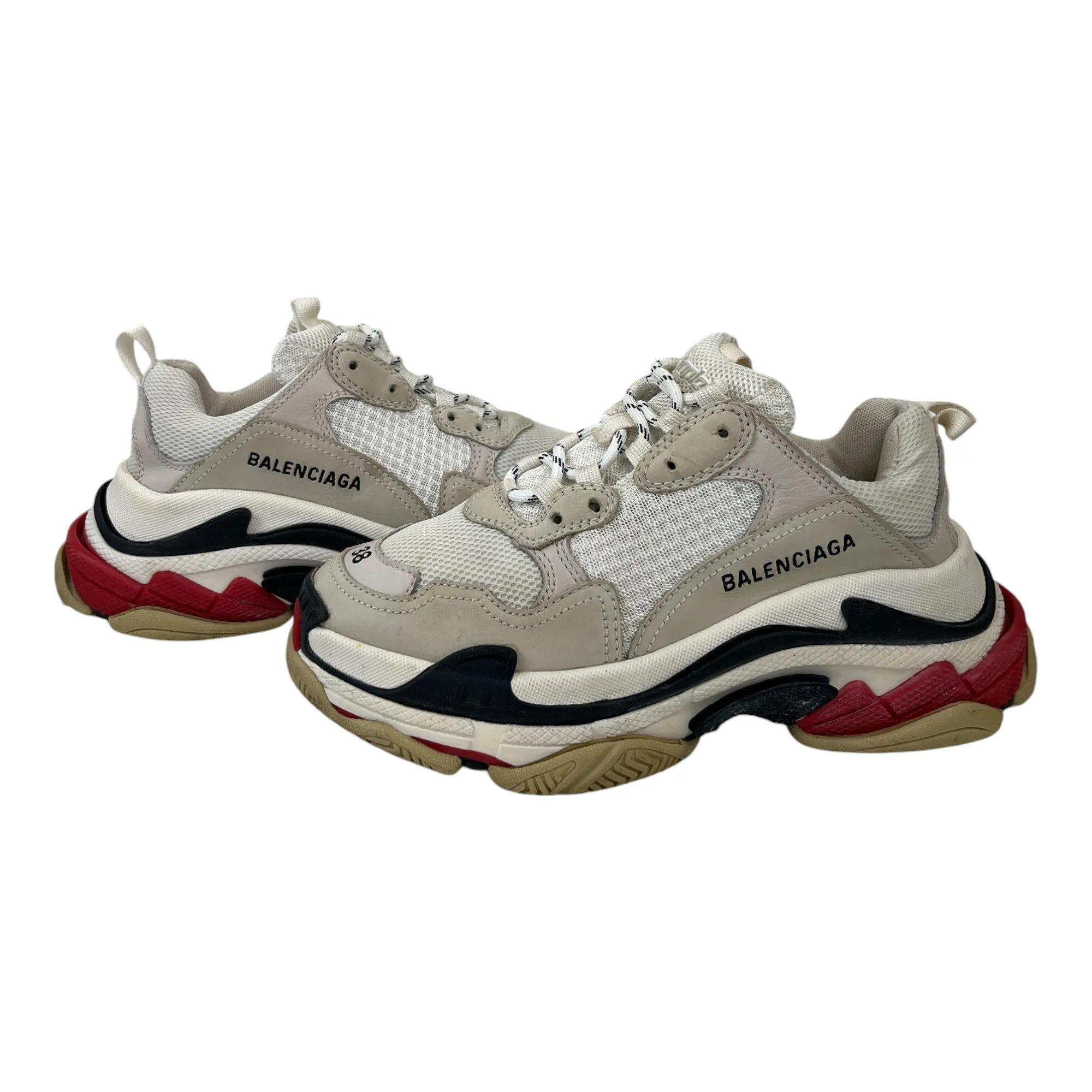 Women's Triple S Low Trainers Beige Size EU 38 / UK 5