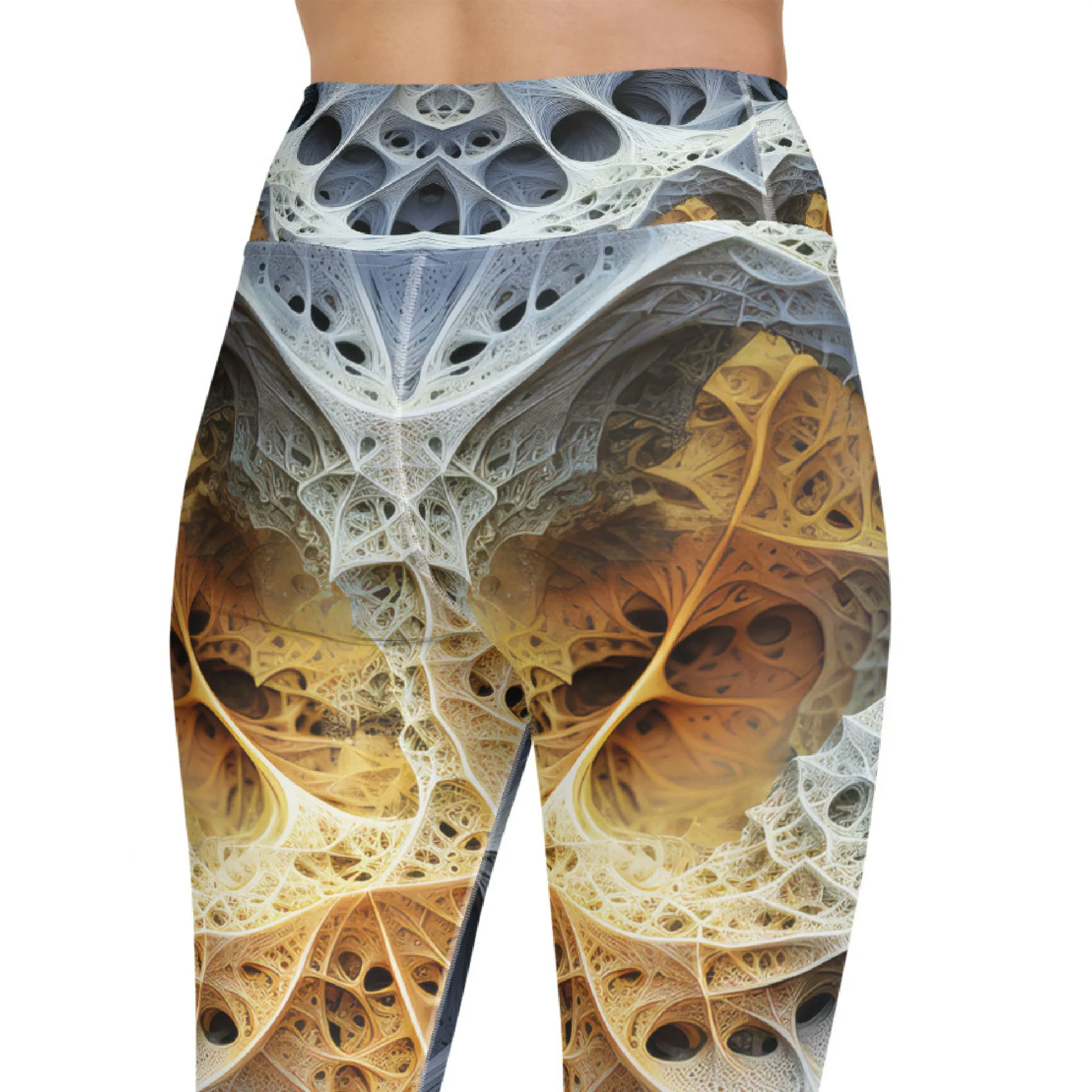 Yoga Capri Leggings Bones