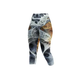 Yoga Capri Leggings Bones